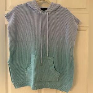 525 America Blue and Green Ombre Knit Hoodie
